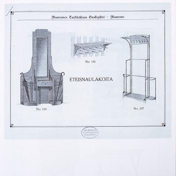 A 1920's sofa with four chairs by Muuramen Tuolitehdas Osakeyhtiö, Muurame.