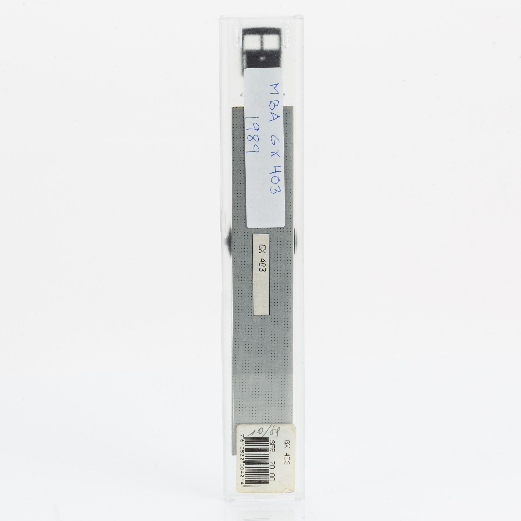 Swatch, MBA, wristwatch, 34 mm.
