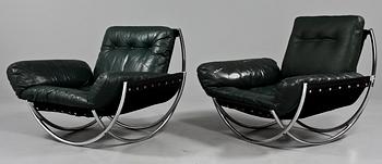 FÅTÖLJER, ett par, 1900-talets fjärde kvartal.