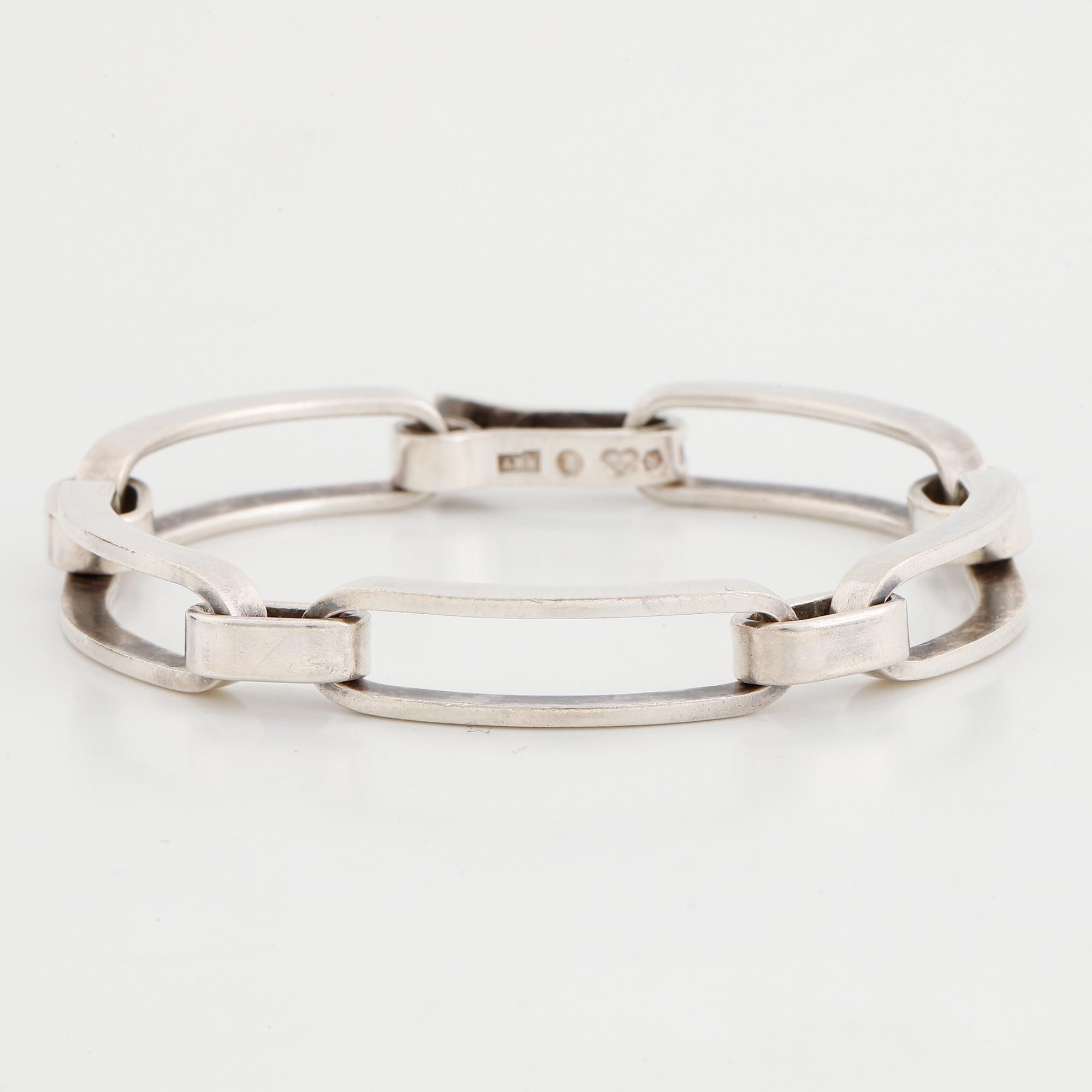 Anders Högberg, silver bracelet, Göteborg, 1967.