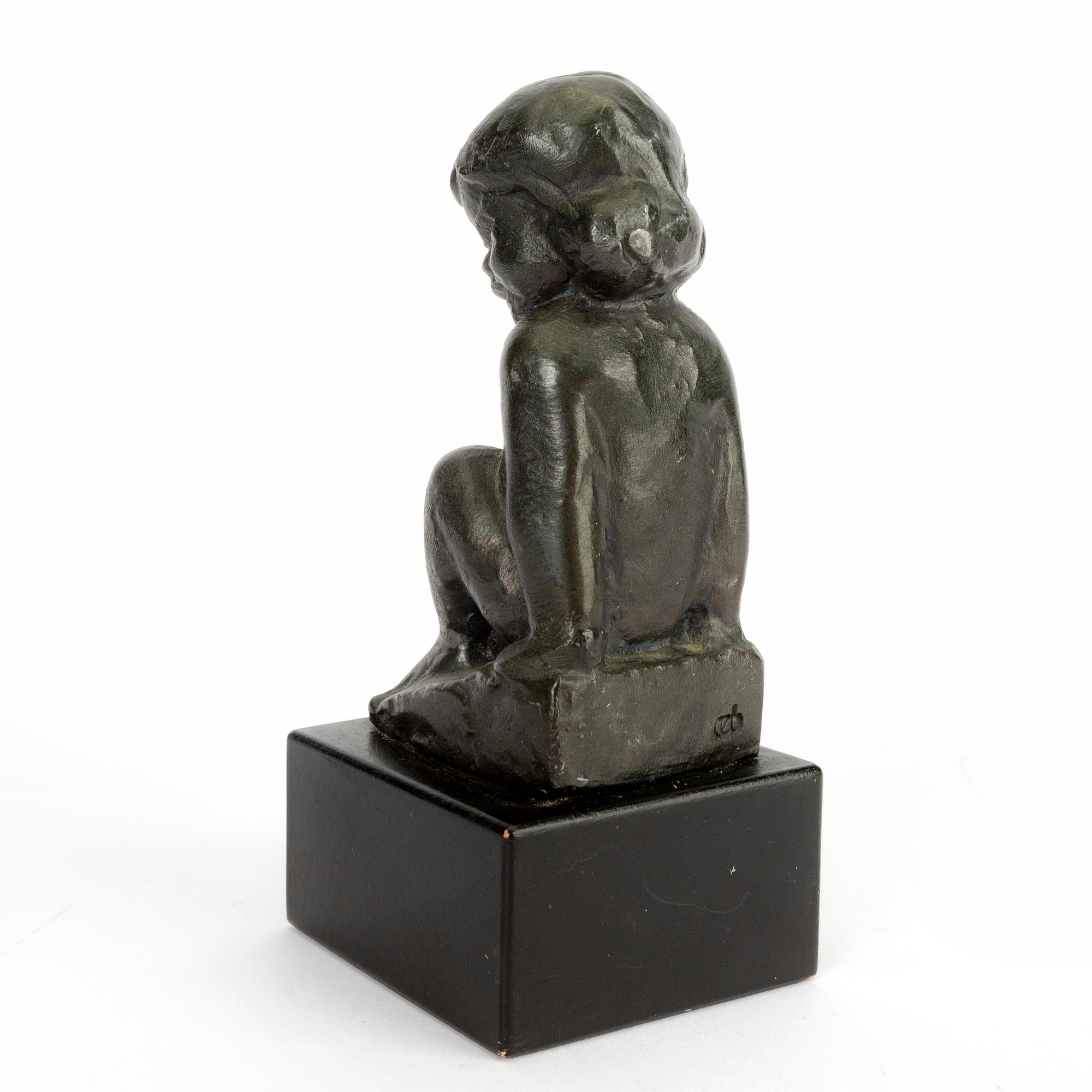 Carl-Einar Borgström, a signed bronze sculpture.