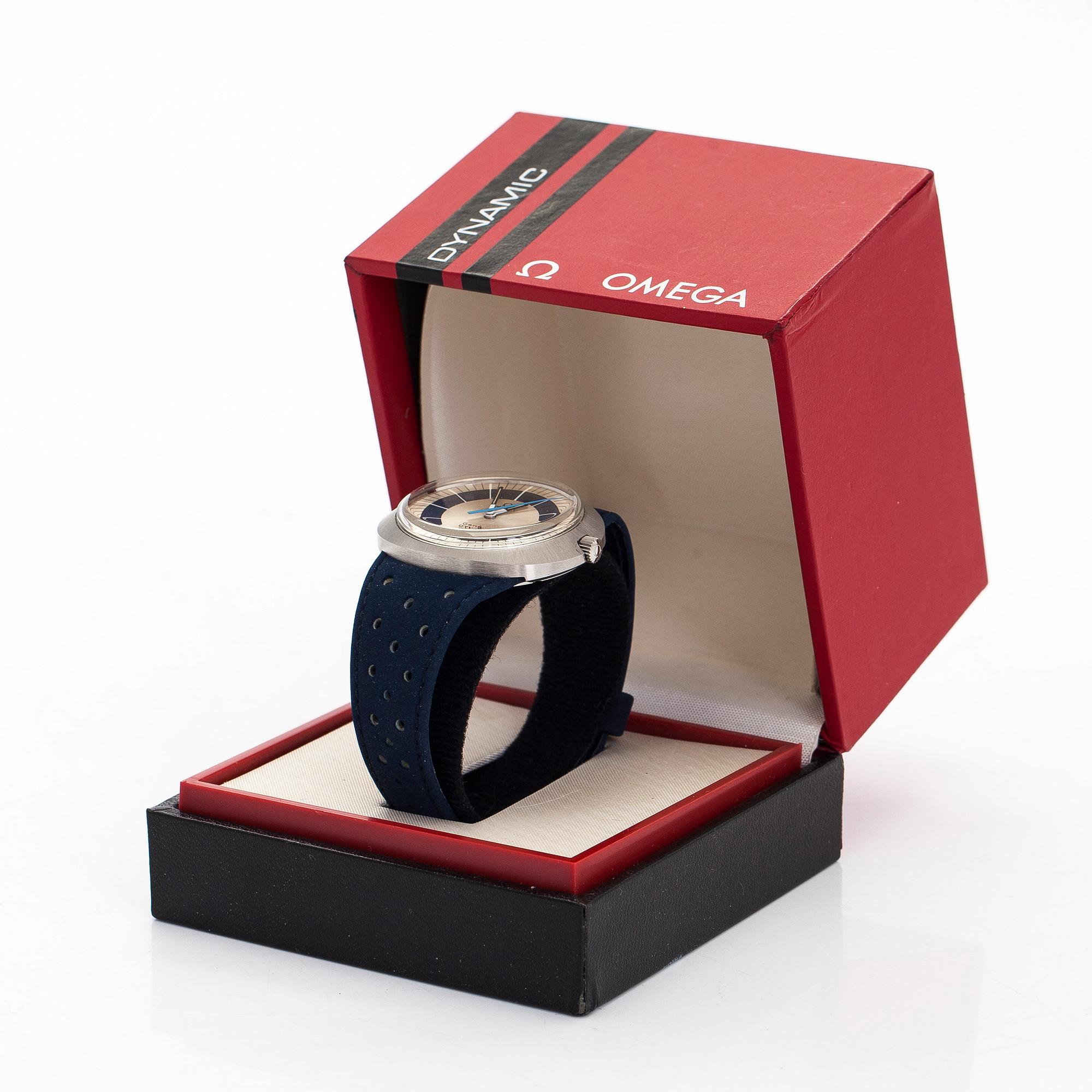 Omega, Genève, Dynamic, rannekello, 41 x 36 mm.