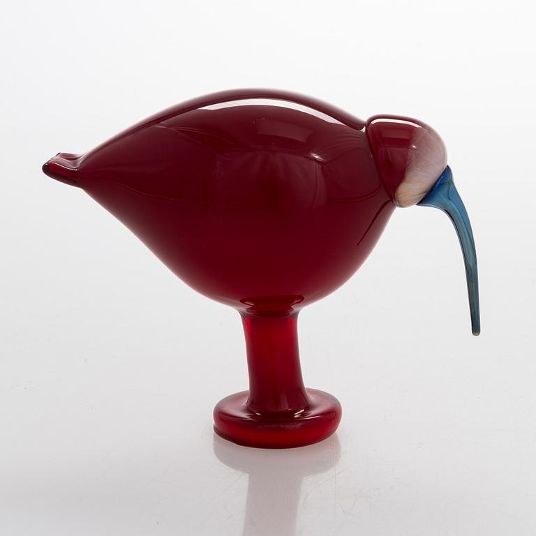 Oiva Toikka, glasfågel, signerad O. Toikka Nuutajärvi.