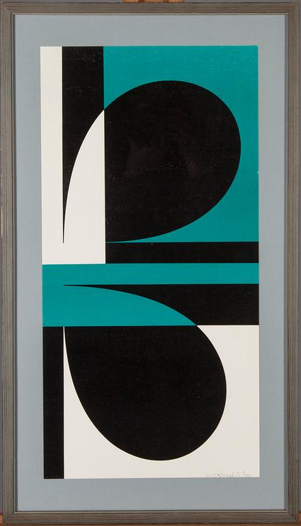 LARS-GUNNAR NORDSTRÖM, serigrafi, signerad.