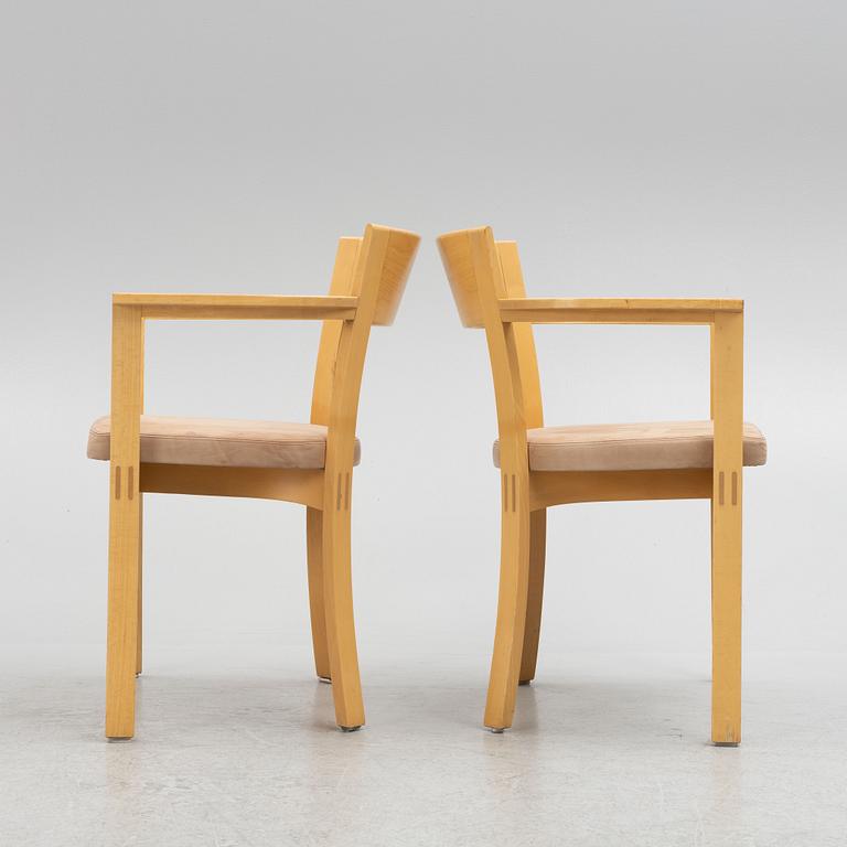 Åke Axelsson, a set of six model 'S-233' chairs, Gärsnäs, 1980's.