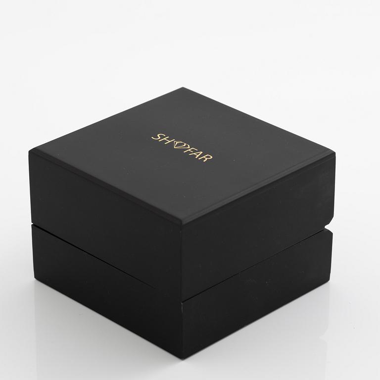 Bracelet 18K white gold set with oval-cut multicoloured sapphires and brilliant-cut diamonds.