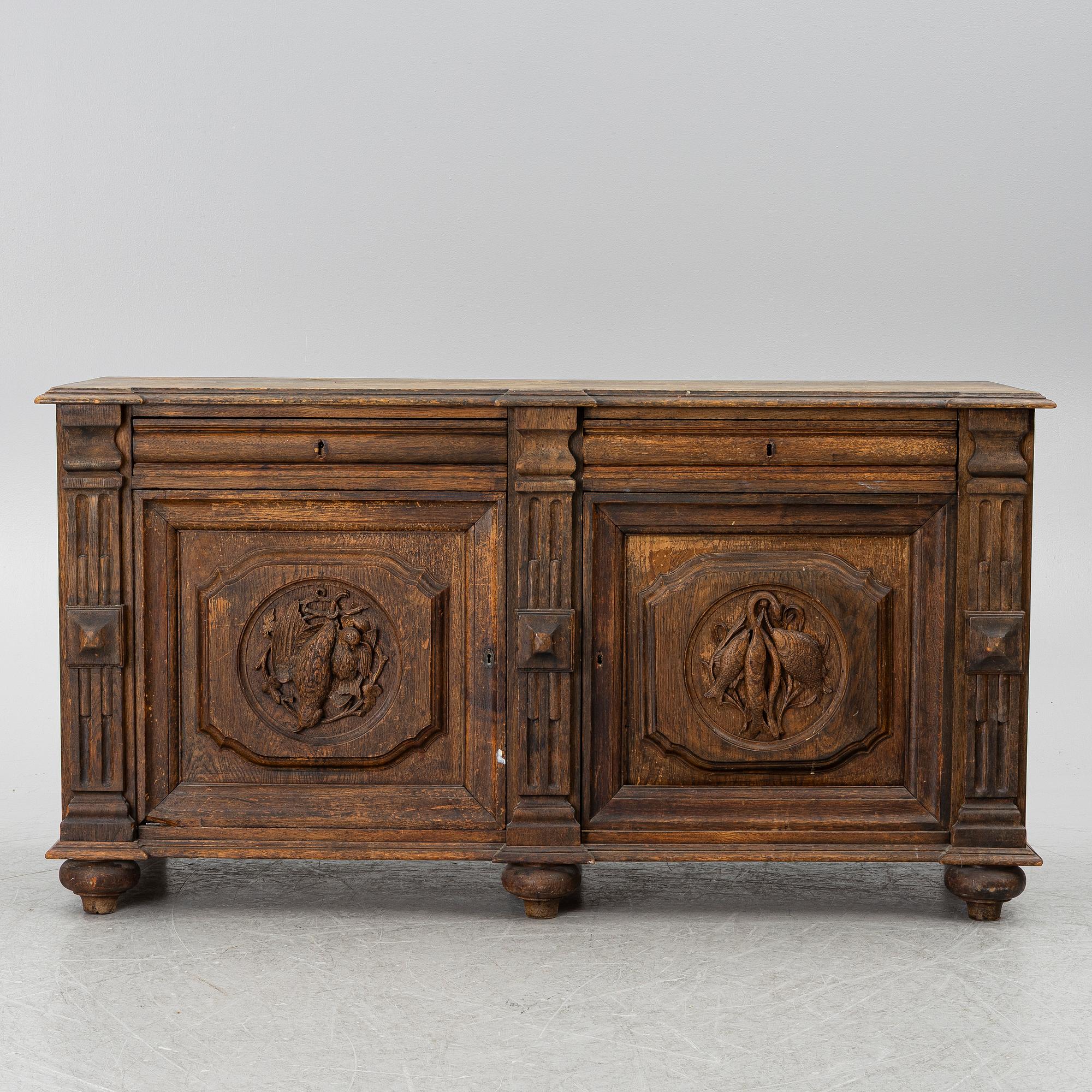 Sideboard, barockstil, 1800-talets slut.