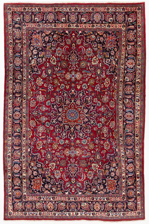 Carpet, Meshed, approximately 370 x 238 cm.