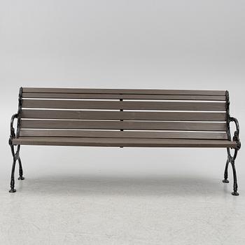 A garden bench, Norrahmmars Bruk, Sweden, later part of the 20th century.