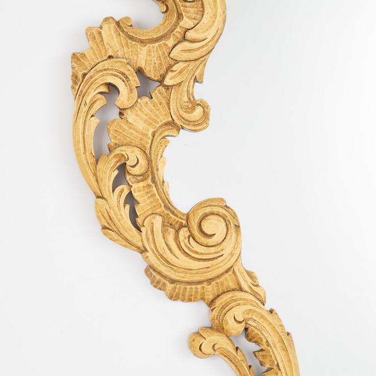 A Rococo style mirror, Spain, 21st Century.