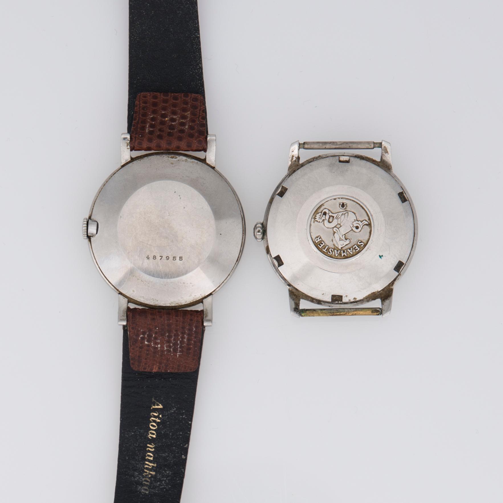 ARMBANDSUR, 2 st, herr, Omega och Jaeger le Coultre.
