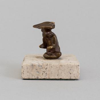 LISS ERIKSSON, skulptur, brons, signerad LE och numrerad IV/X.