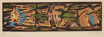 Jean Bertholle, Abstract composition.