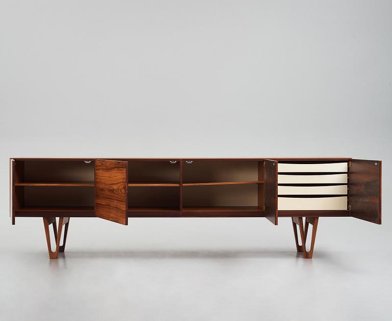 Ib Kofod-Larsen, a rosewood sideboard, Seffle, Sweden 1960s.