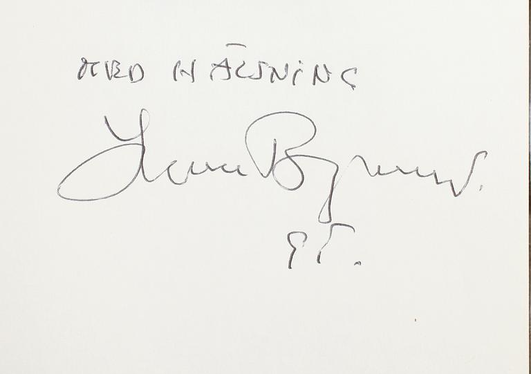 BÖCKER, 4 st, med Ingmar Bergmans autograf -95.