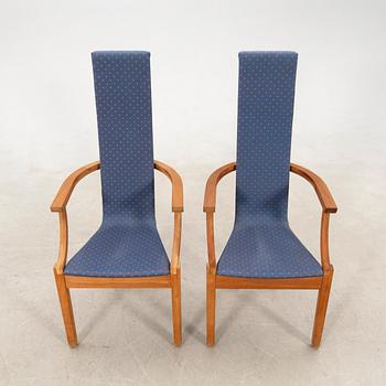 Leo Johansson armchairs a pair "Diabas" Eje Ström AB late 20th century.