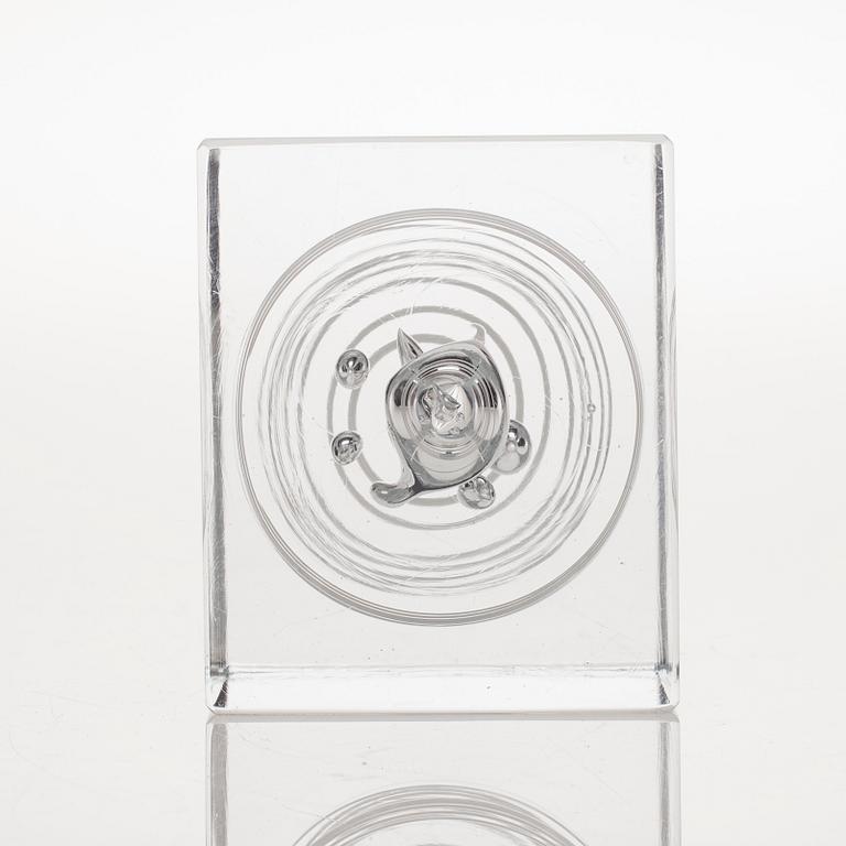 ÅRSKUB, glas, signerad Oiva Toikka, Nuutajärvi 1987, 568/2000.