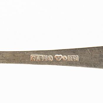 Jacob Ängman, Skedar 15 st "Rosenholm" silver GAB Stockholm 1967.