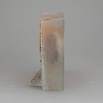 BERTIL VALLIEN, skulptur, glas, Kosta Boda, signerad och numrerad 6/60.