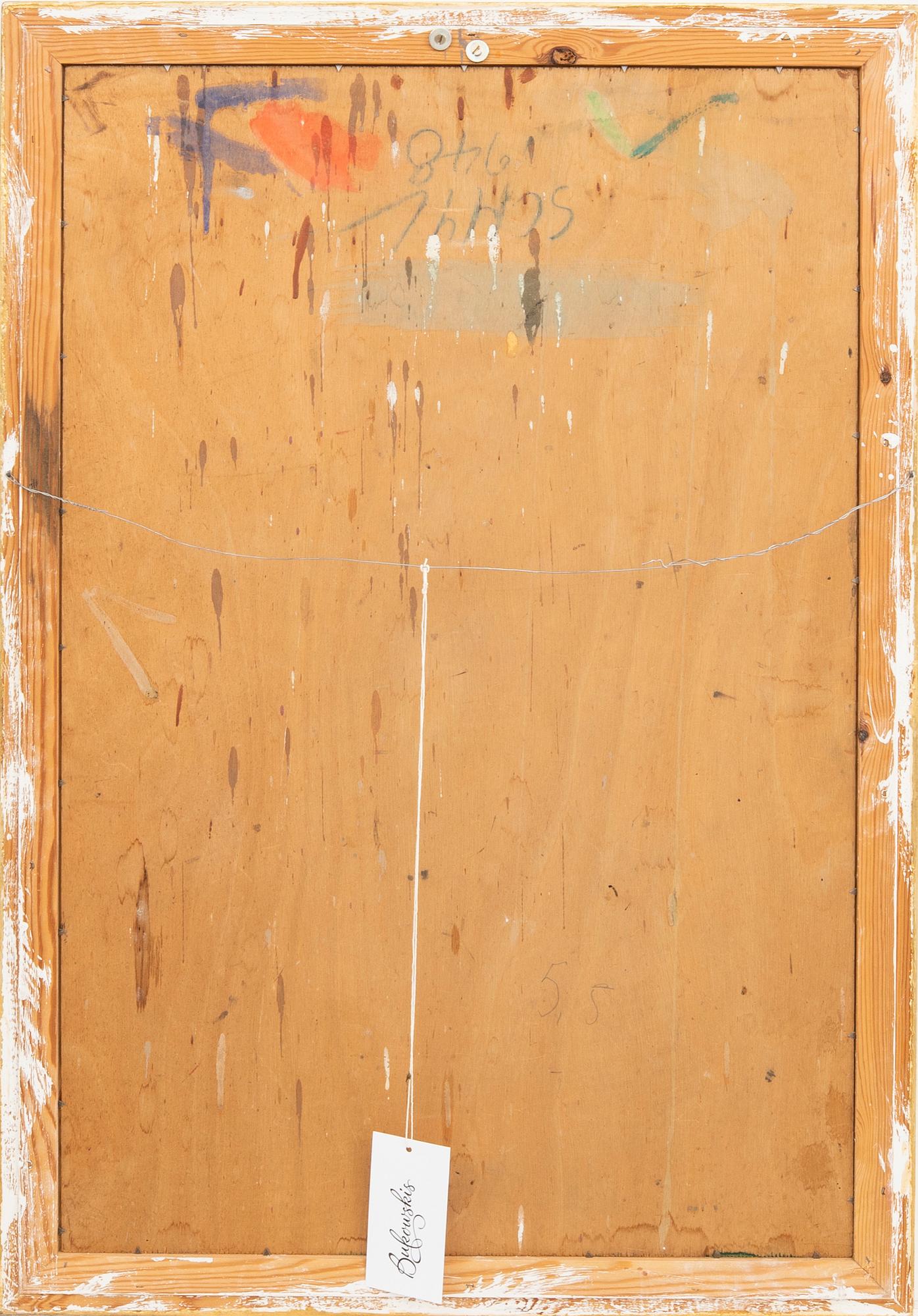 Jules Schyl, olja på pannå signerad.