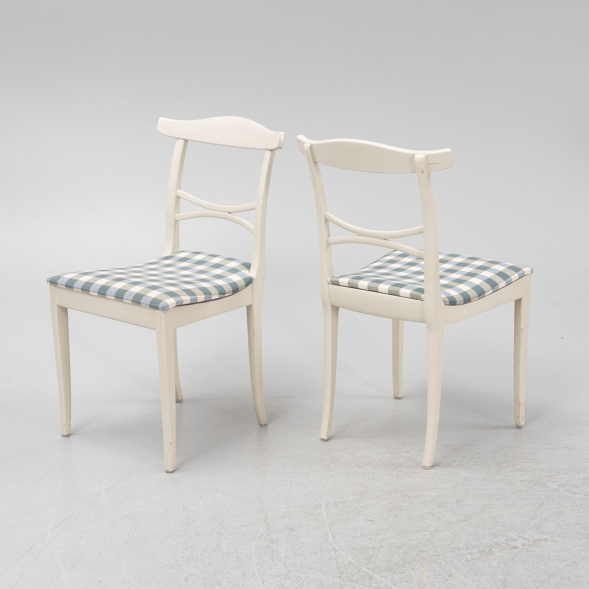 Carl Malmsten, stolar 6 st. Birgitta, Bodafors, 1960-tal.