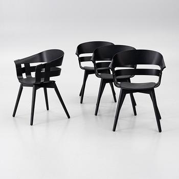 Jesper Ståhl, Karl Malmvall, four 'Wick Chair', Design House Stockholm, contemporary.