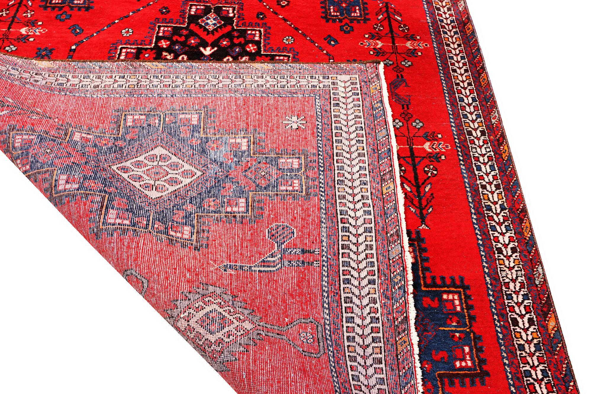 An Afshar rug, a. 225 x 155 cm.