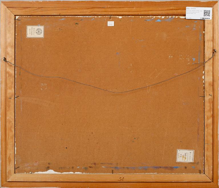 GUSTAF ENOCK AMBE, olja på pannå, signerad och daterad 1952.