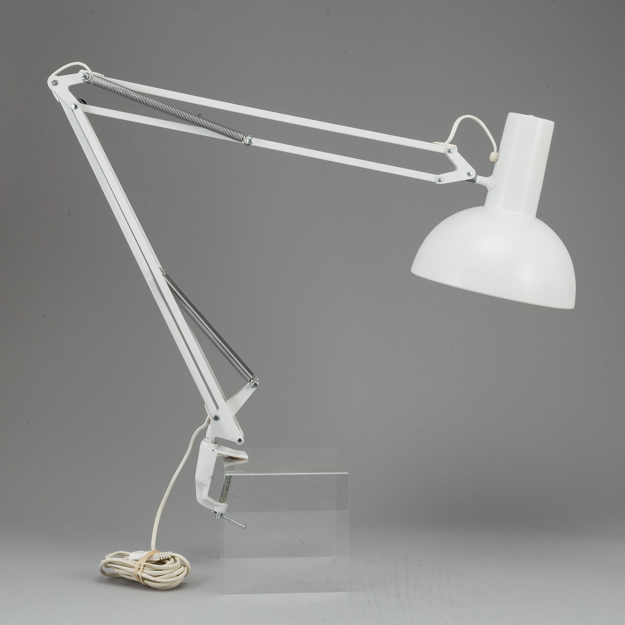 A Louis Poulsen "IT" metal writing desk light.
