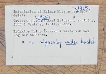 AXEL ERICSSON, träskulptur, 1900-tal.