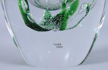 VAS, glas, Vicke Lindstrand, Kosta, sign.