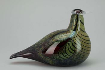 FIGURIN, glas, sign. Oiva Toikka, Notsjö, 1900-talets senare hälft.