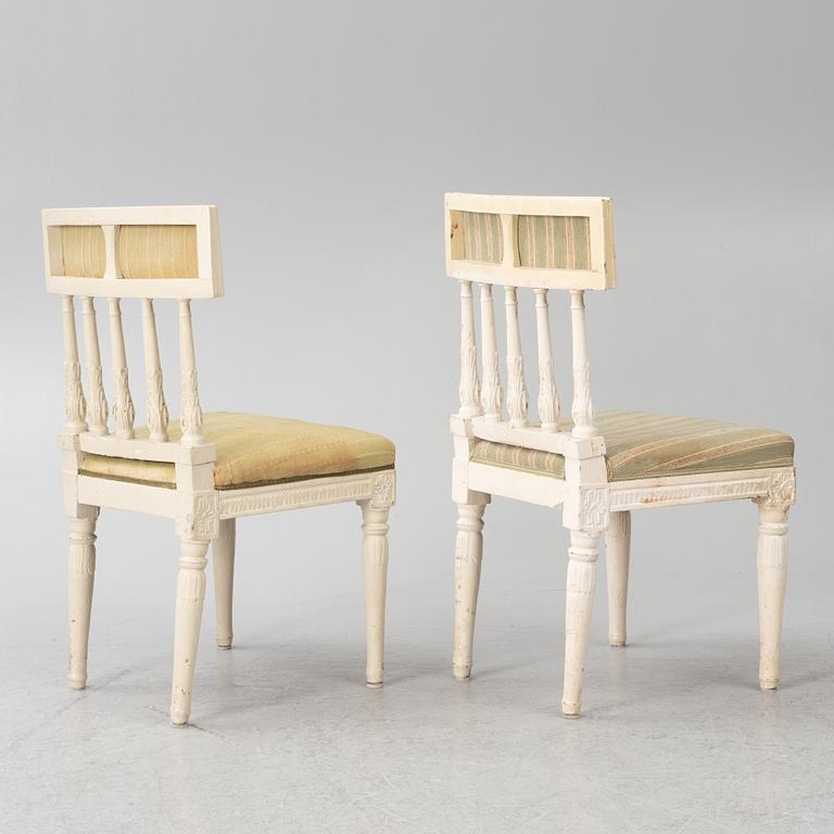 Chairs, 12 pcs, Gustavian, circa 1800.