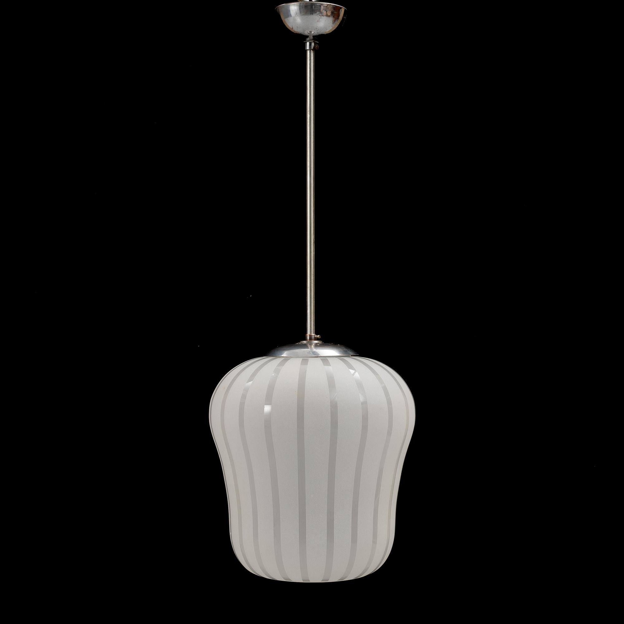Taklampa, modell 11259B, Arvid Böhlmarks Lampfabrik, 1930-tal.
