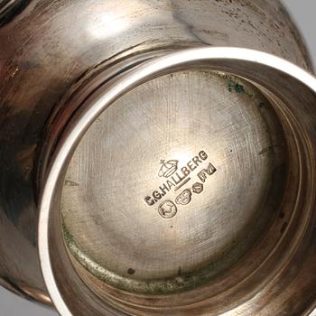 PARTI SILVER, 17 delar, mestadels Sverige, 1800- och 1900-tal, total vikt 600 gram.