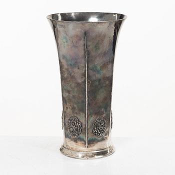 C.G. Hallberg, a silver vase, Stockholm 1919.