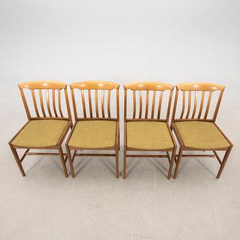 Chairs 4 pcs Skaraborgs Furniture Industry 1960s.