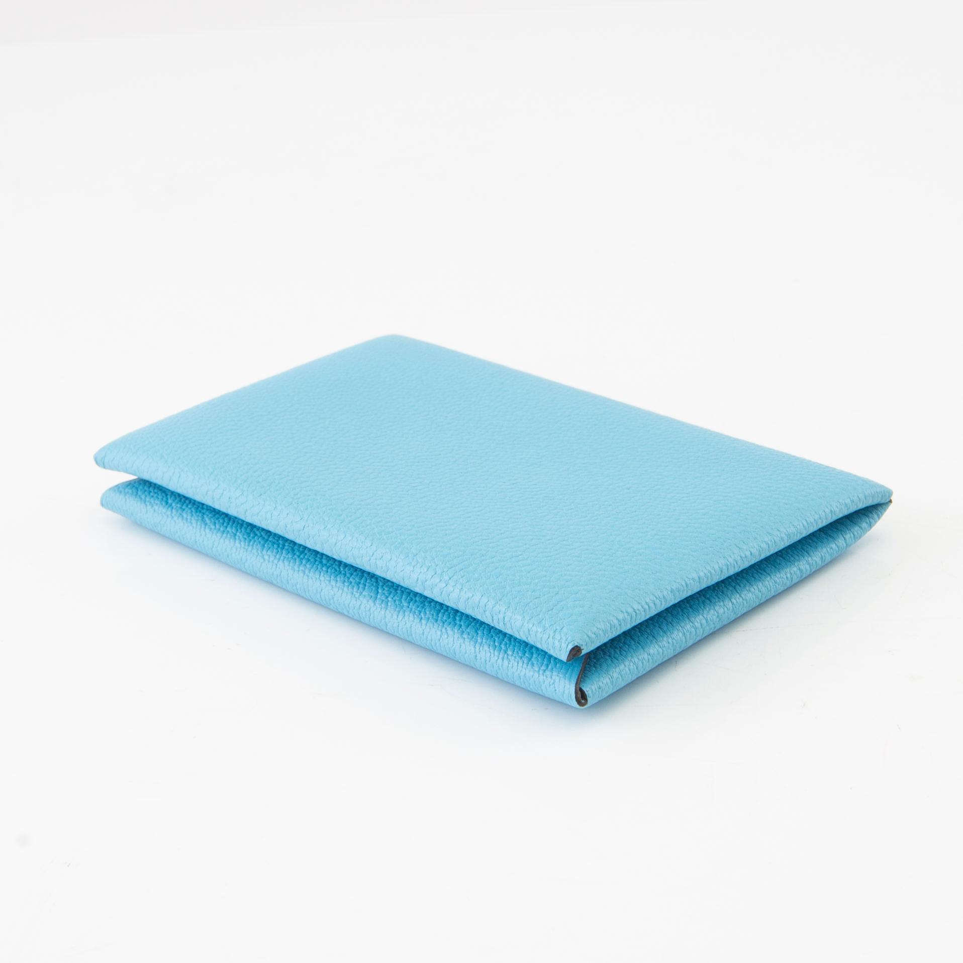 Hermés, card holder, "Porte-Cartes Calvi Chevre Mysore" 2021.