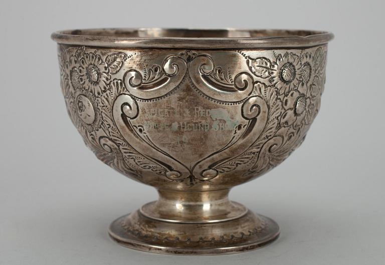 SKÅL, sterling silver, Chester, England 1902. Vikt 260 g.