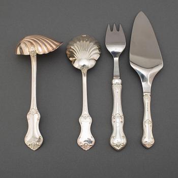 Four pcs of silver cutlery, 'Patricia', MEMA 1970's.