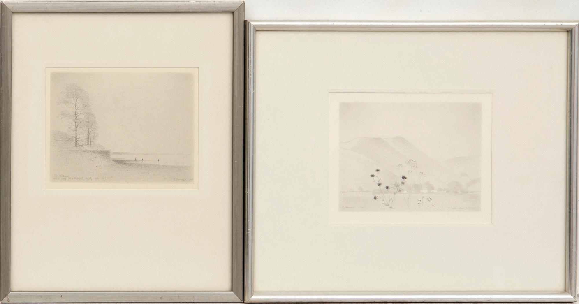 Gunnar Norrman, a set of two drawings signed and dated.