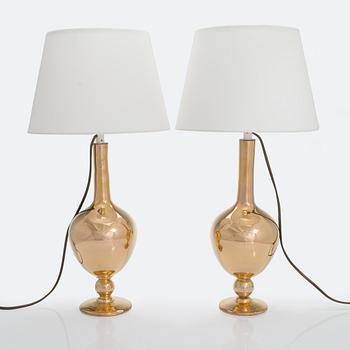 Greta-Lisa Jäderholm, a pair of table lamps signed G-LJ Finland.