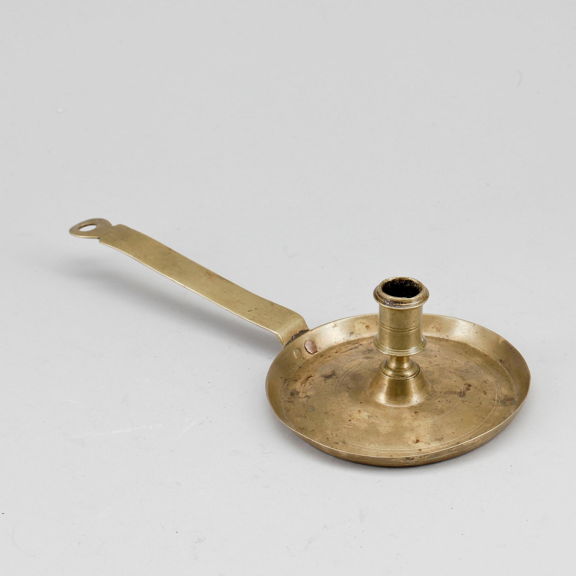 NATTLJUSSTAKE, mässing, 1700-tal.