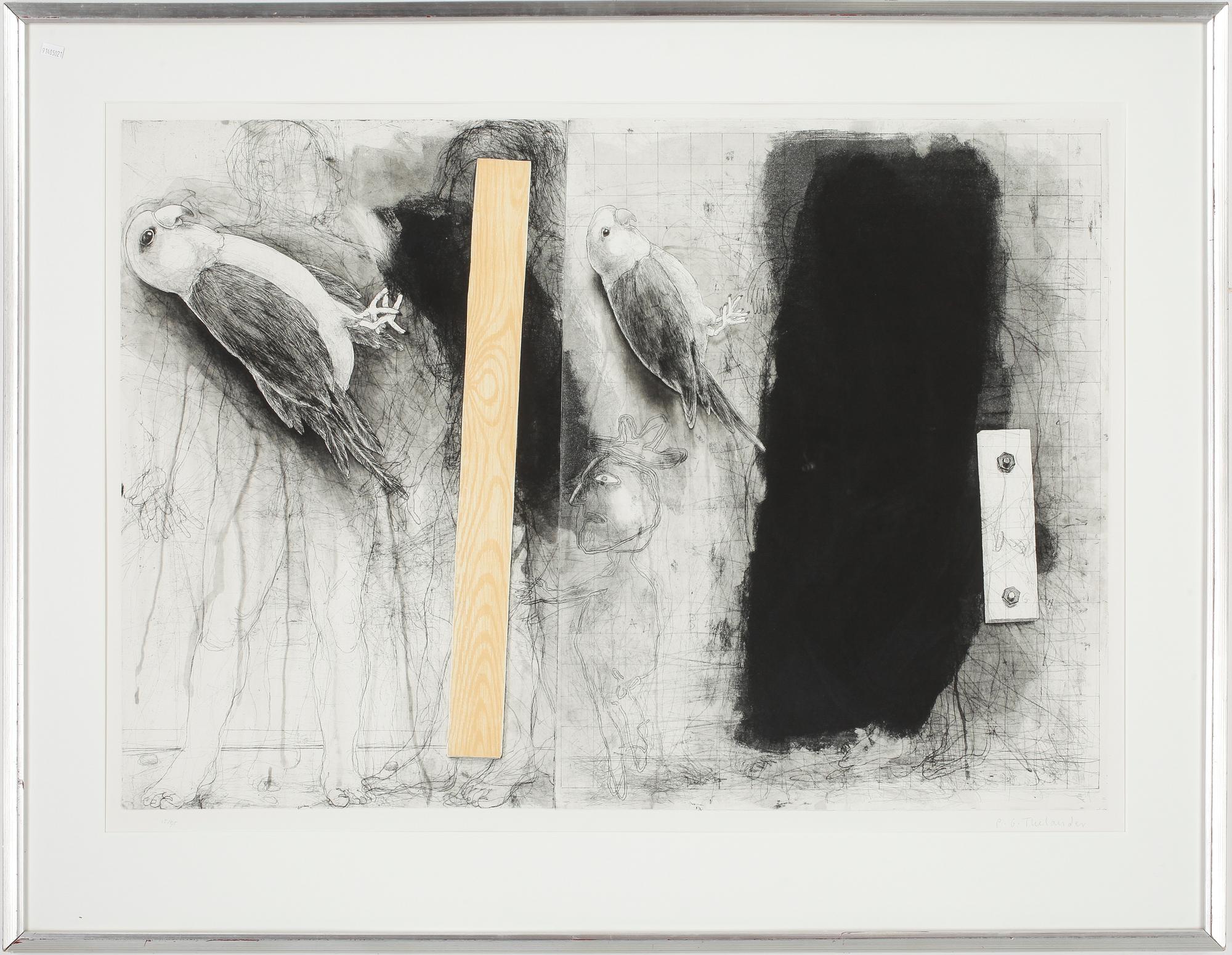 PÄR GUNNAR THELANDER, färgetsning, signerad och numrerad 15/75.