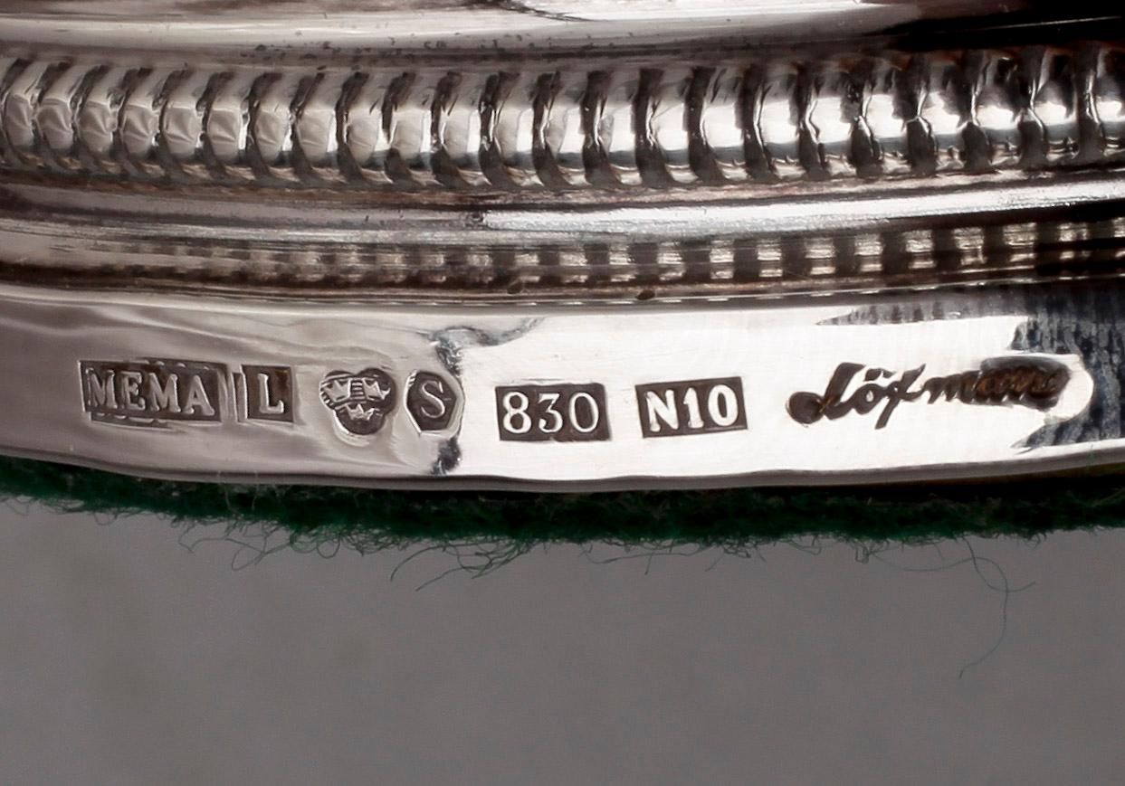 LJUSSTAKAR, ett par, silver, Löfman MEMA 1987.