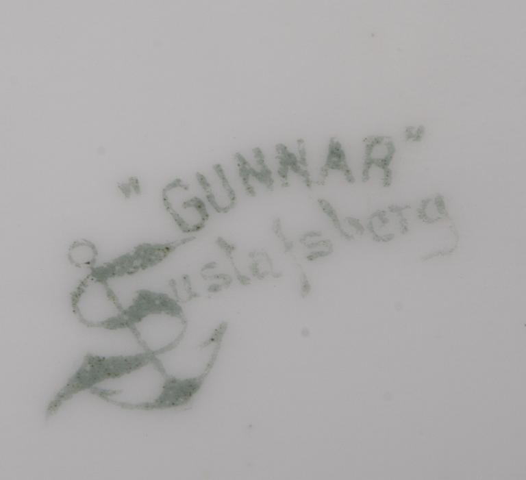 KANNA, porslin. "Gunnar", Gunnar Wennerberg, Rörstrand.