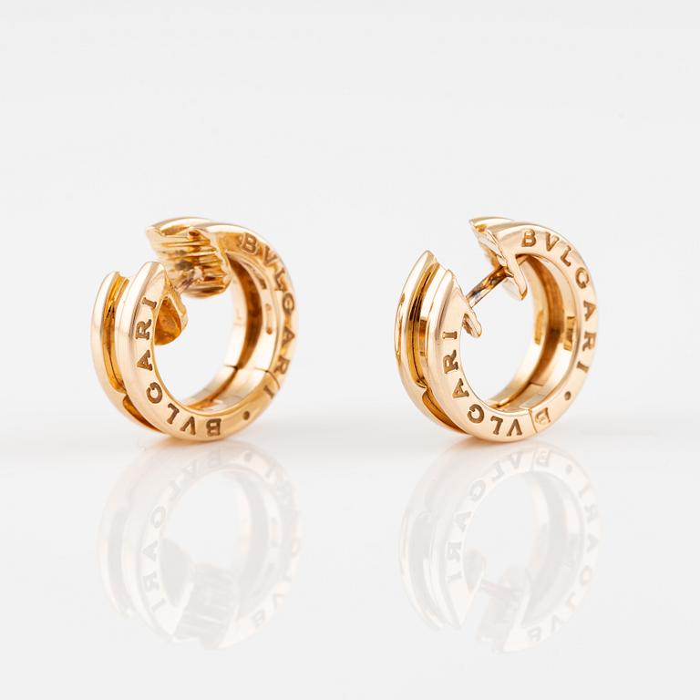 Bulgari ett par örhängen B. Zero1 18K roséguld.