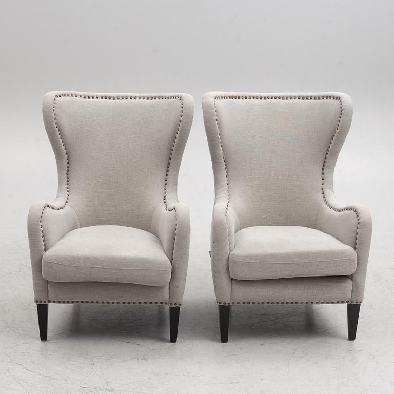 A pair of "Mischa" armchairs from Artwood.