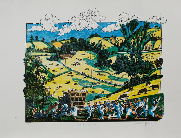 ALEXANDER HOLLWEG och ROBYN DENNY, grafiska blad, signerade och numrerade 86/100.