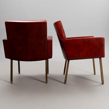 VINCENT CAFIERO, ETT PAR KARMSTOLAR. Knoll. 1960-tal.